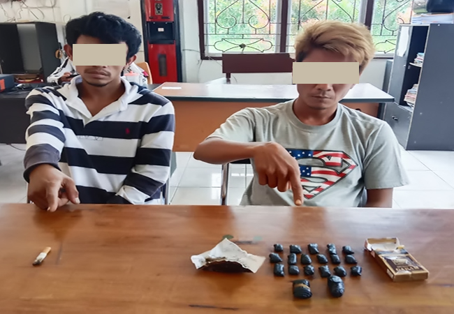 Polisi Penolong Masyarakat, Sat Narkoba Polres Simalungun Berhasil Amankan Dua Pria Pemilik 19 Paket Ganja