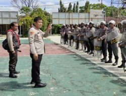 Kapolres Simalungun Pimpin Pelatihan Dalmas Persiapan Pengamanan Pilpanag 2023.