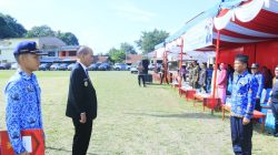 Peringati HARDIKNAS tingkat Kabupaten,Wabup Samosir sebagai Inspektur Upacara.