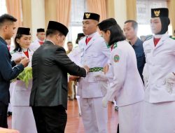 Bupati Simalungun Kukuhkan Paskibraka Kabupaten Simalungun Tahun 2023