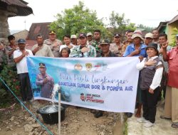 Polri Peduli Lingkungan, Kapolres Sumbang Fasilitas Sumur Bor dan Pompa Air untuk Warga Simalungun