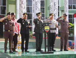 Kapolres Simalungun Hadiri Upacara  Peringatan HUT TNI ke-78 di Kodim 0207/Sml Berlangsung Khidmat