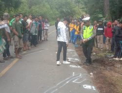 Sat Lantas Polres Simalungun Evakuasi Korban Kecelakaan Beruntun di Nagori Gorbus