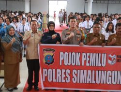 Polres Simalungun Gelar Acara Cooling System Pojok Pemilu Operasi Mantab Brata Toba 2023-2024