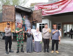 Kapolres dan Dandim Simalungun Kompak Amankan Logistik Pemilu di Kabupaten Simalungun