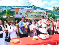 Bupati Samosir Pimpin Upacara Peringatan Hari Guru Nasional  dirangkai dengan HUT PGRI ke-78