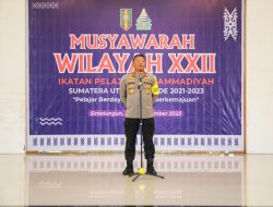 Kapolda Sumut Buka Musyawarah Wilayah Ikatan Pelajar Muhammadiyah Mengajak Pelajar Berdaya Menuju Indonesia Emas 2045