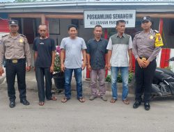 Sat Binmas Polres Pematang Siantar Sambang Ke Pos Kamling Pastikan Kenyamanan Masyarakat