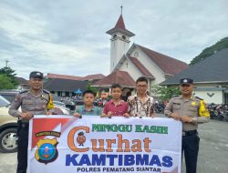 Polres Pematangsiantar Laksanakan Minggu Kasih Curhat Kamtibmas