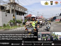 KAPOLRES PEMATANG SIANTAR CEK DAN SURVEY JALUR ALTERNATIF DALAM PELAKSANAAN OPS LALIN TOBA 2023