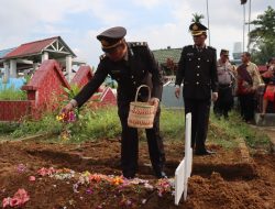 Polres Pematangsiantar Laksanakan Pemakaman Kramat Jati Polres Metropolitan