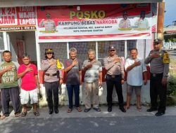 SAT BINMAS POLRES PEMATANG SIANTAR LAKSANAKAN SAMBANG KE POS KAMLING JALAN SERAM BAWAH