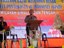 Polsek Dolok Panribuan Resor Simalungun Amankan Ibadah Natal GPdI di Simalungu