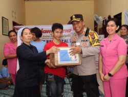 Sambut Perayaan Natal, Polres Pematangsiantar Anjangsana Dan Berbagi Kasih