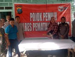 Ciptakan Pemilu Damai Polsek Siantar Barat Laksanakan Pojok Pemilu Kepada Warga