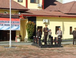 Polres Samosir Gelar Upacara Peringati Hari Bela Negara Ke-75