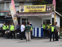 Kapolres Pematang Siantar Cek Kesiapan Pos Pam Dan Pos Yan Ops Lilin Toba 2023