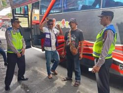 KASAT BINMAS POLRES PEMATANG SIANTAR MONITORING ARUS MUDIK NATARU