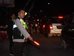 Polres Siantar Berlakukan One Way Di Sepanjang Jalan Gereja Sampai Jalan Parapat Antisipasi Kemacetan