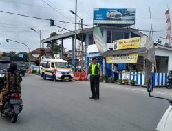 Polres Pematang Siantar Laksanakan Kegiatan Rutin Yang Ditingkatkan Pengaturan Arus Lalu Lintas Pada Titik Titik Rawan Pasca Pelaksanaan Ops Lilin Toba 2023