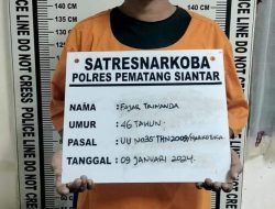 PEMILIK 9 PAKET SHABU , DITANGKAP POLRES PEMATANG SIANTAR DIRUMAHNYA