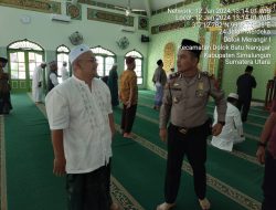 Kapolsek Baru Serbalawan AKP Syamsul  Melaksanakan Program Jumat Curhat di Mesjid Jami Serbalawan