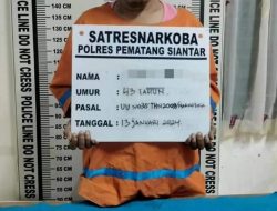 SAT RESNARKOBA POLRES PEMATANG SIANTAR TANGKAP PRIA MILIKI 6 PAKET SABU