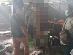 PENJAGA GUDANG GANTUNG DIRI DITEMPAT KERJAANNYA, SAT RESKRIM POLRES PEMATANG SIANTAR CEK TKP