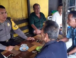 BHABINKAMTIBMAS POLRES PEMATANG SIANTAR NGOBROL BERSAMA WARGA SAMPAIKAN IMBAUAN KAMTIBMAS