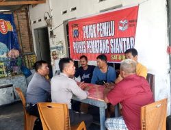 Sat Binmas Polres Pematangsiantar Laksanakan Pojok Pemilu.