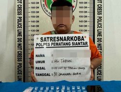 POLRES PEMATANG SIANTAR AMANKAN PEMILIK SABU 37 PAKET DARI JALAN SERAM