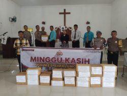 Wakapolres Simalungun Menggelar Kegiatan Minggu Kasih di Gereja HKBP Rogate Bangun