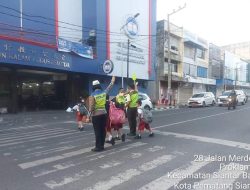 CIPTAKAN WILAYAH MENJADI AMAN DAN LANCAR, PERSONEL POLRES PEMATANGSIANTAR LAKSANAKAN GATUR PAGI