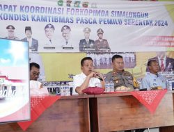 Bupati Simalungun Pimpin Rakor Forkopimda Pasca Pemilu 2024