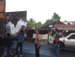 Personel Polres Labuhanbatu, Kawal Pengembalian Logistik