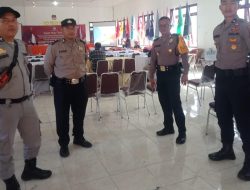 Polres Simalungun Mantapkan Keamanan Rapat Pleno Terbuka Pemilu 2024