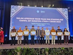 Pemerintah Kabupaten Humbahas Terima Penghargaaan dari Kanwil DJP Sumut II