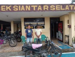 POLSEK SIANTAR SELATAN TANGKAP PELAKU PENCURIAN MOLEN COR BETON KANTOR LURAH SIMALUNGUN