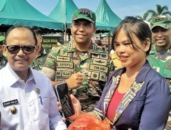 Wakil Bupati Simalungun Bersama Danrem 022/PT Dan Dandim 0207/Sml Hadiri Bazar TNI