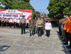 Polres Pematangsiantar Lalksanakan Apel Gelar Pasukan Operasi Kepolisian Terpusat Ketupat Toba 2024