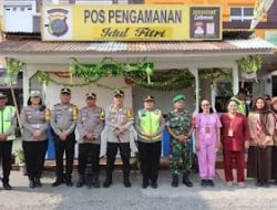 KAPOLRES PEMATANG SIANTAR CEK KESIAPAN  AWAL POS PELAYANAN DAN POS PENGAMANAN OPS KETUPAT TOBA 2024.