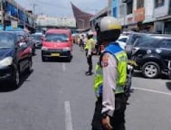 Tim I Pengurai Kemacetan Sat Samapta Polres Pematangsiantar Laksanakan Patroli