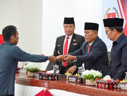 Wakil Bupati Humbahas Terima Rekomendasi LKPj Bupati Humbahas 2023