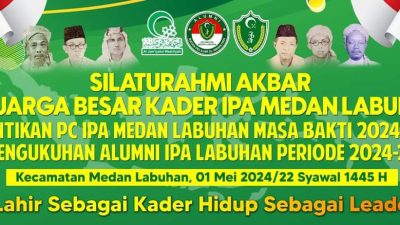 Sembari Silaturahmi Akbar Keluarga Besar IPA, Ketua PD IPA Kota Medan Lantik PC IPA Medan Labuhan