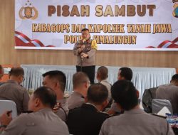 Pisah Sambut Kabag Ops dan Kapolsek Tanah Jawa Polres Simalungun Ditandai dengan Makan Siang Bersama