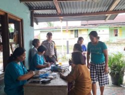 Bhabinkamtibmas Kelurahan Simarimbun Polsek Siantar Marihat Pantau Giat Posbind Lansi Warga Binaan.