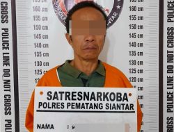 Miliki 6,39 Gram Sabu,Polres Pematangsiantar Tangkap di Jalan Patuan Anggi.