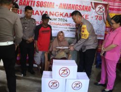 Kapolres Simalungun Gelar Kunjungan dan Santunan dalam Bulan Bakti Polri Presisi untuk Peringati Hari Bhayangkara Ke-78