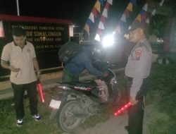 Polsek Tanah Jawa Resor Simalungun Gelar Razia Antisipasi Geng Motor dan Narkoba