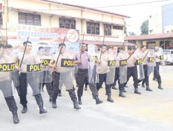 Asah Kemampuan Polres Pematangsiantar Laksanakan Latihan Dalmas Kesiapan Pilkada 2024